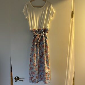 Girls Floral Jumpsuit